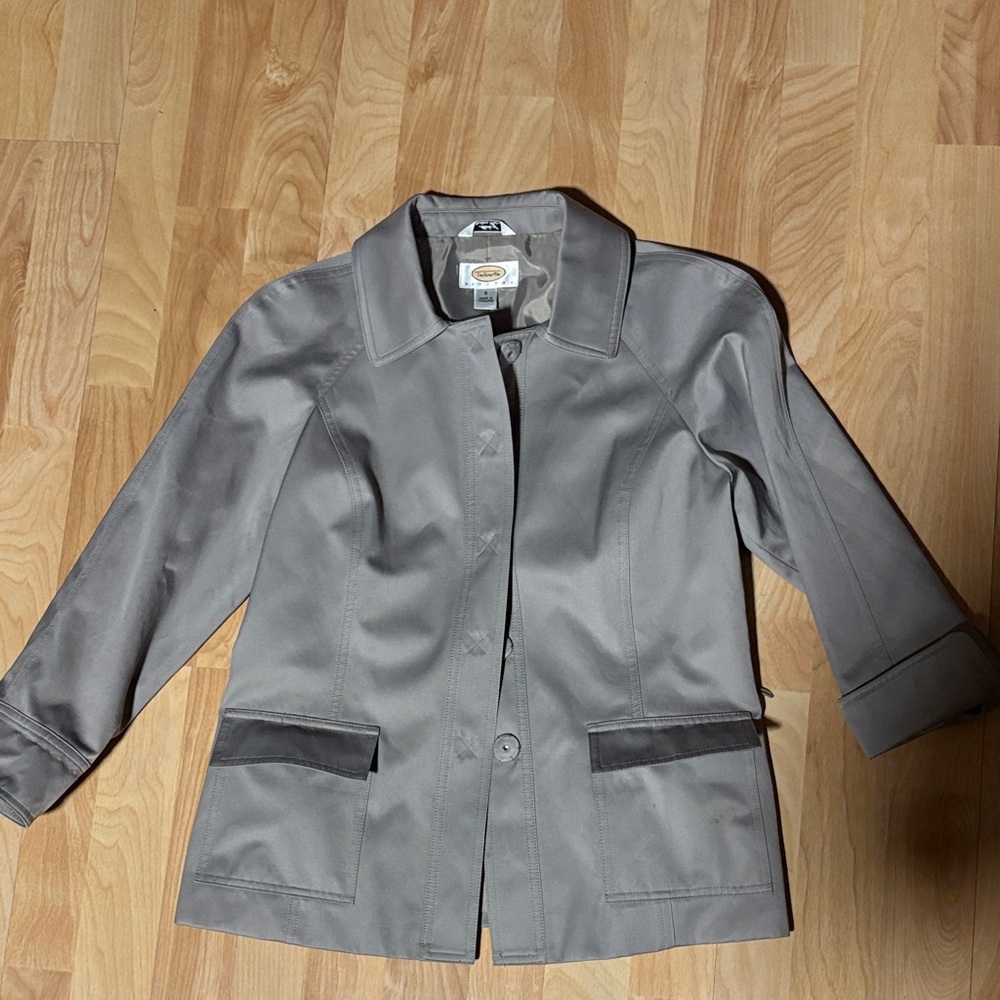 Talbots Silver/ Beige Women's Blazer 6P